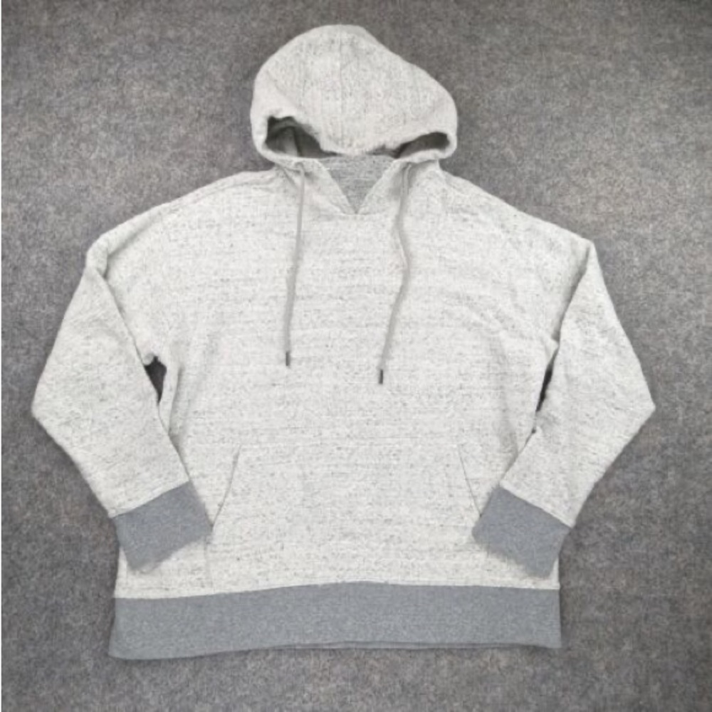 Express Sweater Mens XL Gray Pullover Sweatshirt Hoodie Knit Cotton
